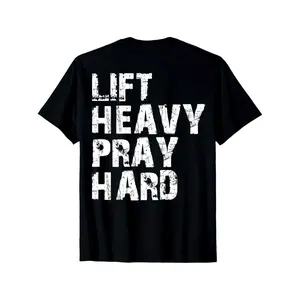 Christian Gym T-Shirt Black Perfect Gift For Faithful Workout Enthusiasts
