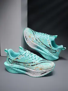 Professional Elastic Carbon Plate Trainers | Trendy Luminous Appearance | Fatigue-reducing Full Palm Support | Multi-scene Practical Sports Shoes