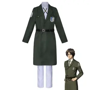 Attack Titan role-playing clothes for men and women Shingeki No Kyojin Reconnaissance Legionary Green jacket jacket Windbreaker