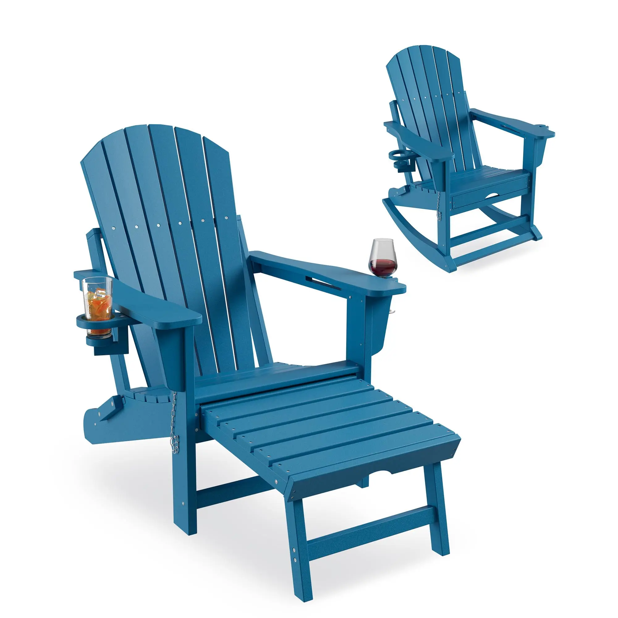 GARVEE HDPE Adirondack with Ottoman