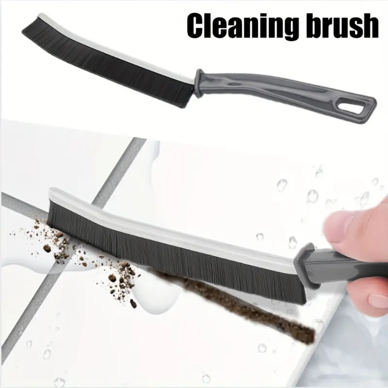 1pc Long strip gap brush, bathroom hard bristle cleaning brush, bathroom floor seam, Scrubber Cleaning