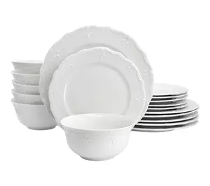 Elama Henryi 18 Piece Porcelain Dinnerware Set