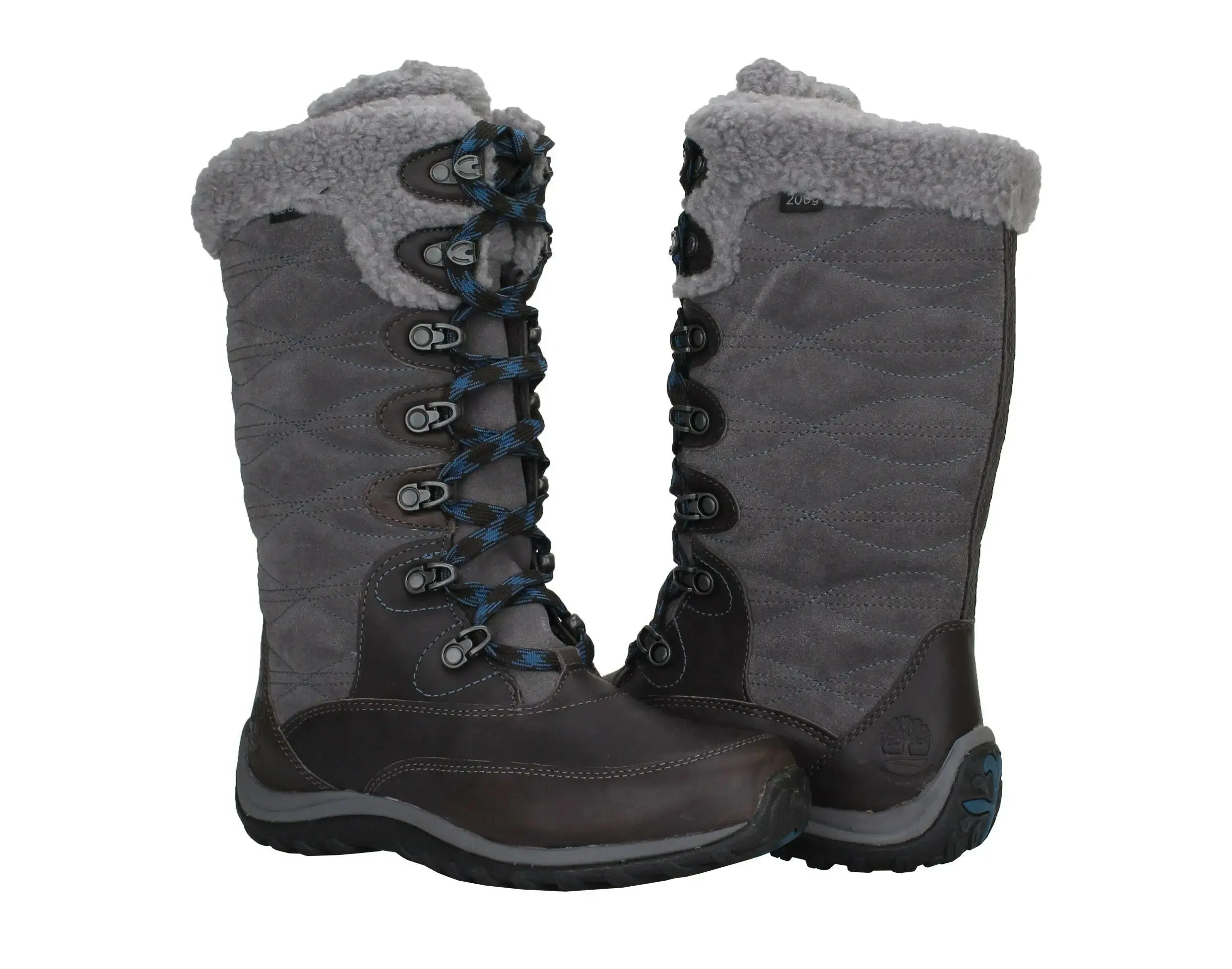 Timberland Earthkeepers Willowood Waterproof Insulated Boot in Grey Leather | Women's