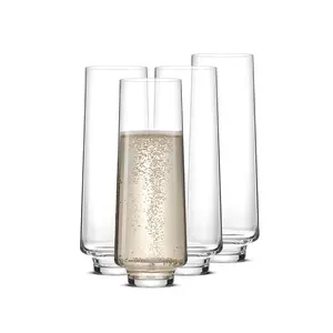 Sidney Stemless Champagne Flutes, 9 oz