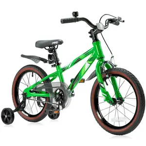 【ChristmasGifts】JMMD Kids Bike for Ages 4-12 Years Old Boys Girls, 14 16 18 Inch Kids Bike with Training Wheels & Kickstand, Kids Bicycle for Toddlers and Kids with Handbrake
