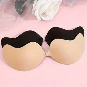 2pcs Self-Adhesive Push-Up Bra Cups, Classic Shape Handle Design, Skin Color & Colors Available, Comfortable Fit for Women, Lift Up Bra