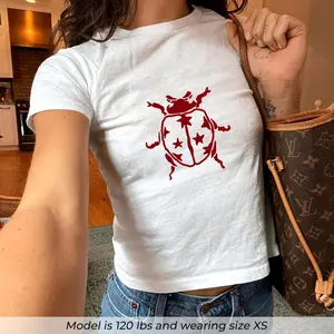 Ladybug Baby Tee, Stargirl Aesthetic Shirt, y2k Babytee