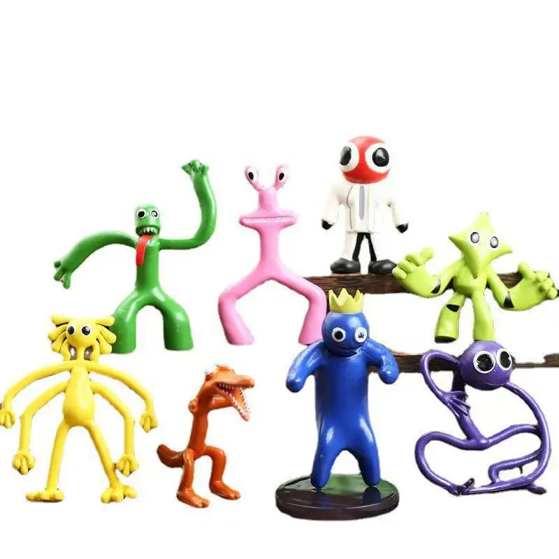 Rainbow Friends Plush Monster Dolls (8 Styles), Unisex Game Peripheral Collectibles, Soft Pretend Play Toys, Kids' Desktop Ornament Gift