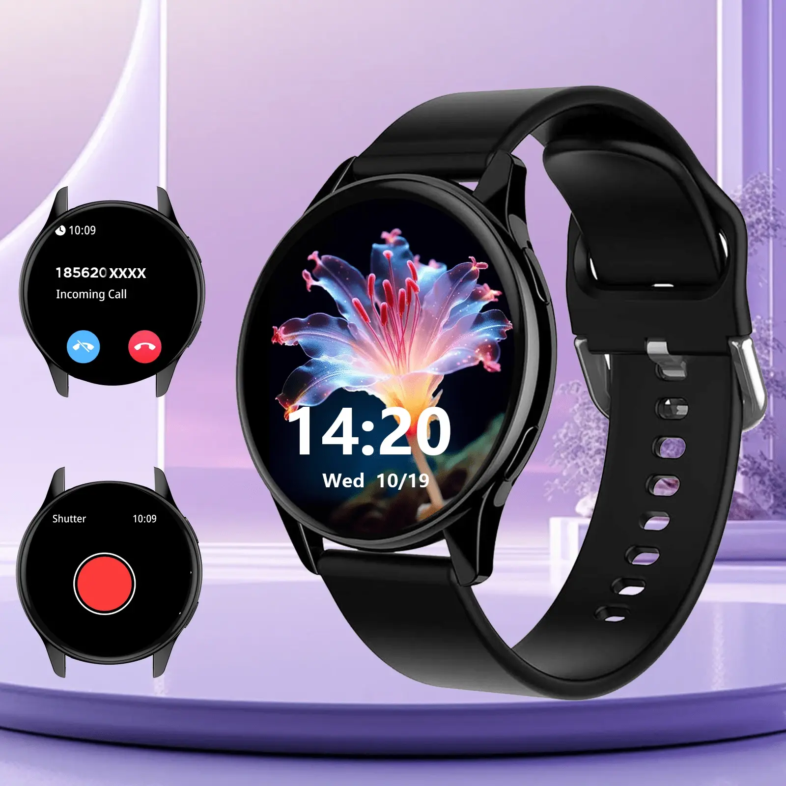 Smart Wearable Watch with Wireless Calling & Dialing, Multi-Sport Modes, SMS/Message/App Alerts, Fitness Tracking, Custom Watch Faces, Wallpaper Change, Modern Design, iOS & Android Compatible Daily Fitness Tracker