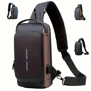 【Local Delivery】Maxoner Anti-theft Shoulder Bag  Waterproof Anti-scratching Shoulder Bag Portable Chest Bag  Man Biker Chest Bag Phone Compact Outdoorfun Fabric Fathersdaygift
