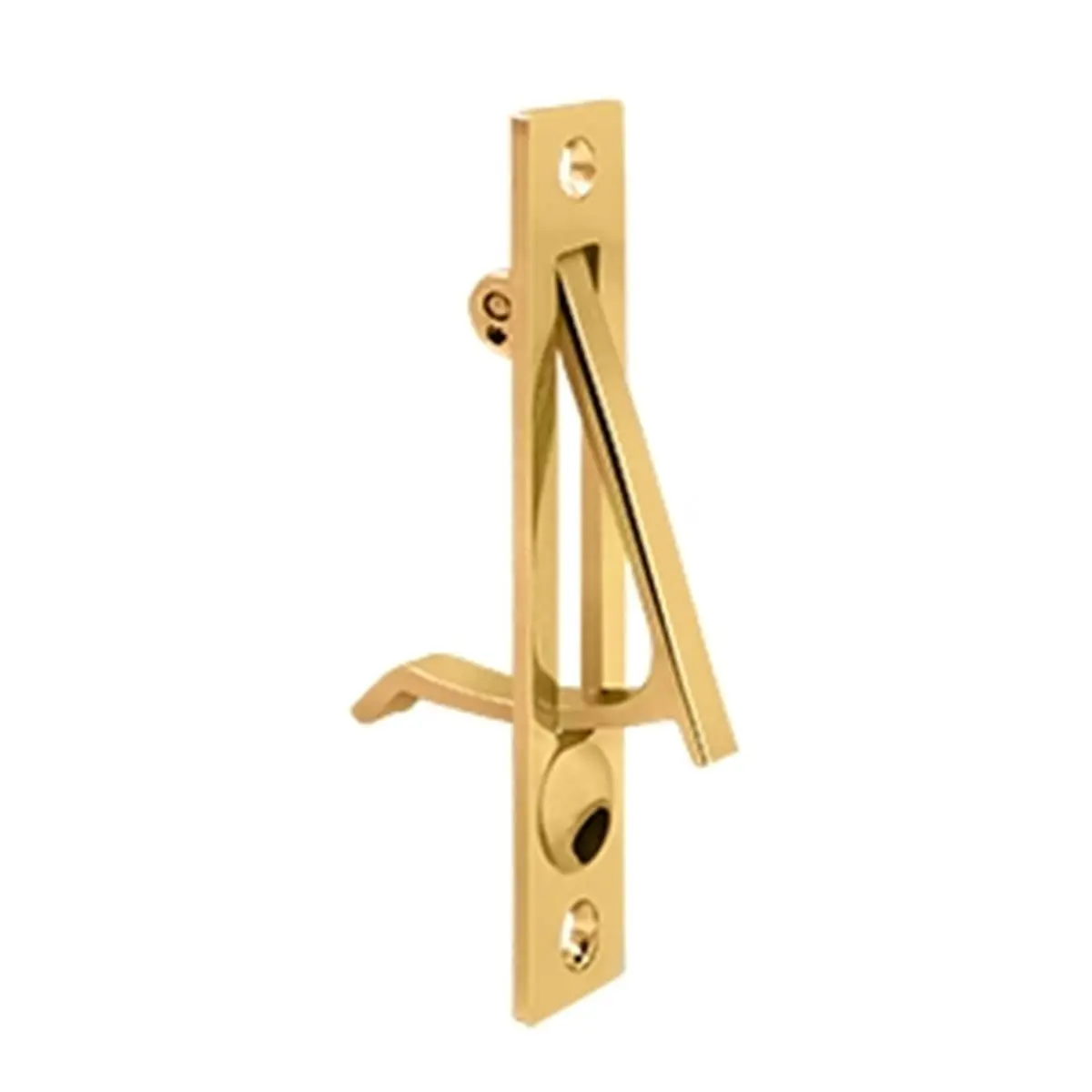 Lifetime 4 in. Edge Pull & Adjustable Door Hinge, Corrosion-Proof Solid Brass Door Hardware for Kitchen & Bath