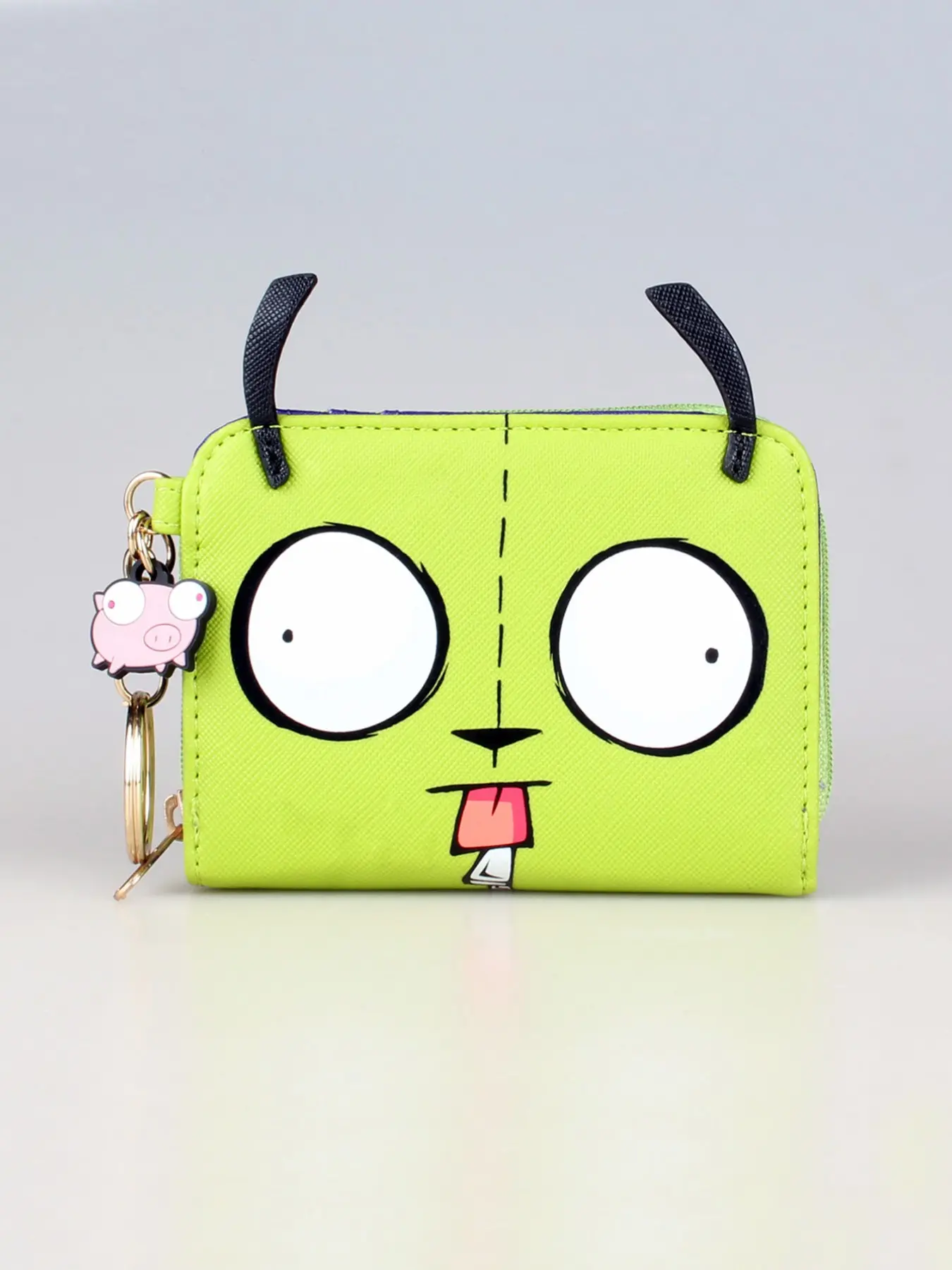 Cute Personalized Zipper Card Holder Wallet with ID Window, Practical Card Case for Daily Use, Credit Cards Holder, Card Slots