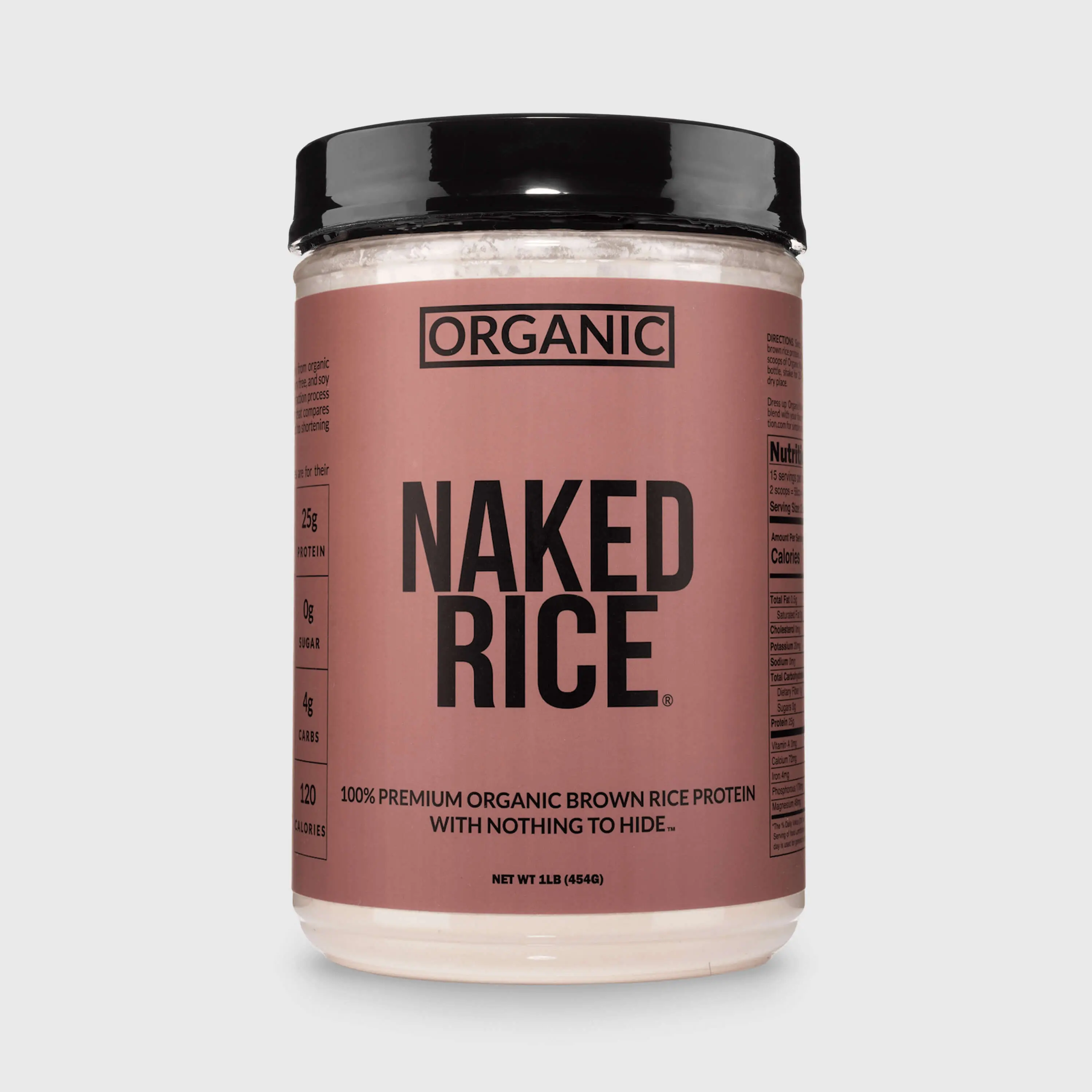Organic Brown Rice Protein Powder 1lb | Naked Rice - 1lb Organic Brown Rice Protein Powder 1lb | Naked Rice - 1lb