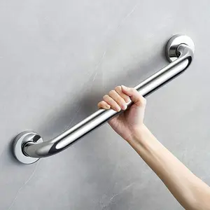 Stainless Steel Bathroom Grab Bar Handle, Modern Wall Mounted Handrail, Safety Hand Rail Support Handicap Elderly Senior Assist Bath Handle