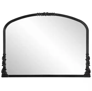 Satin Black Baroque Arched Wall Mirror - Kirkland's Home - New 100% - Flash sale 2025!!!!