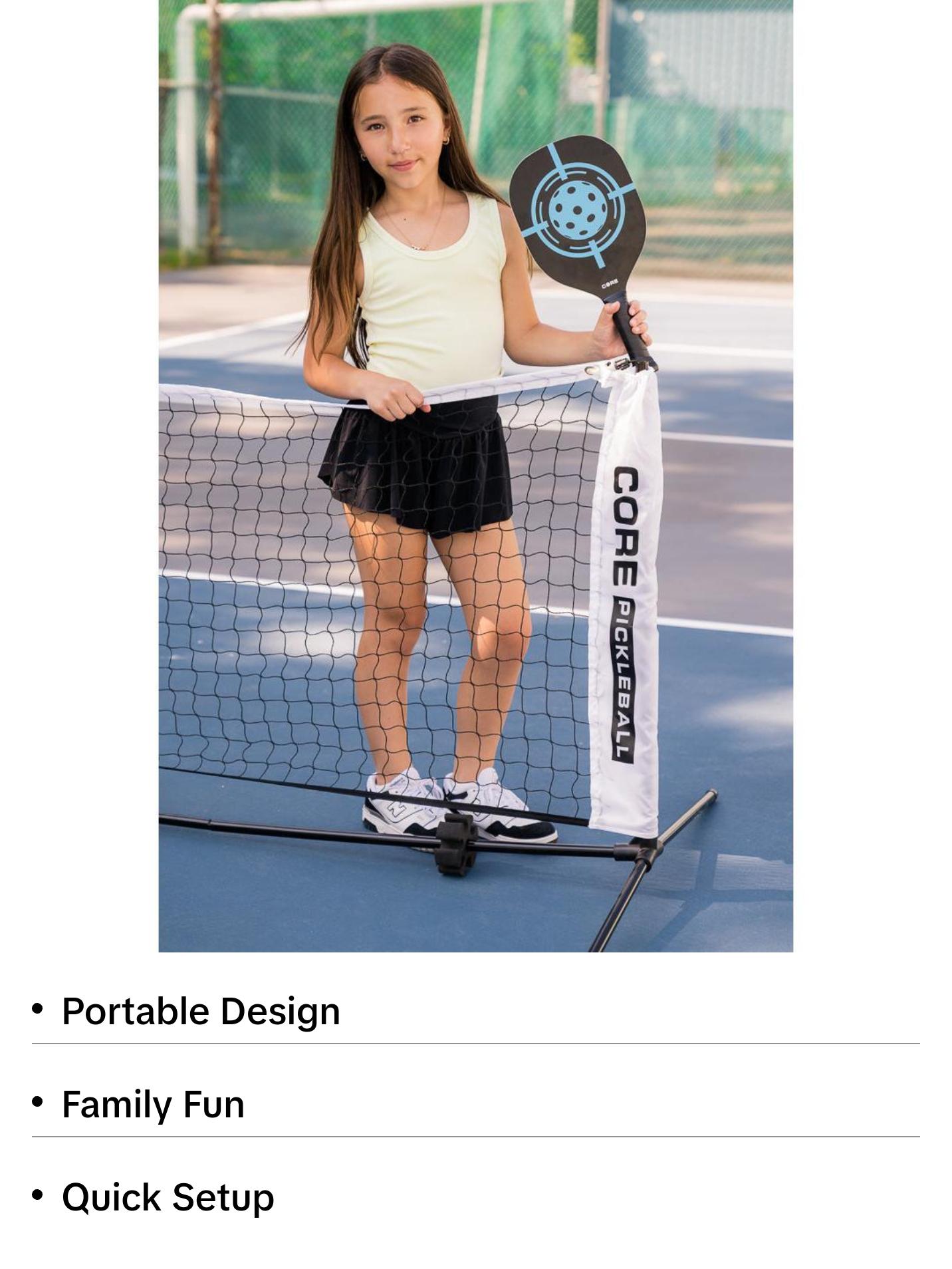 Dink Trainer by CORE | Family Fun Pop Up and Play Mini Pickleball Net | 10 Feet Dink Trainer by CORE | Family Fun Pop Up and Play Mini Pickleball Net | 10 Feet