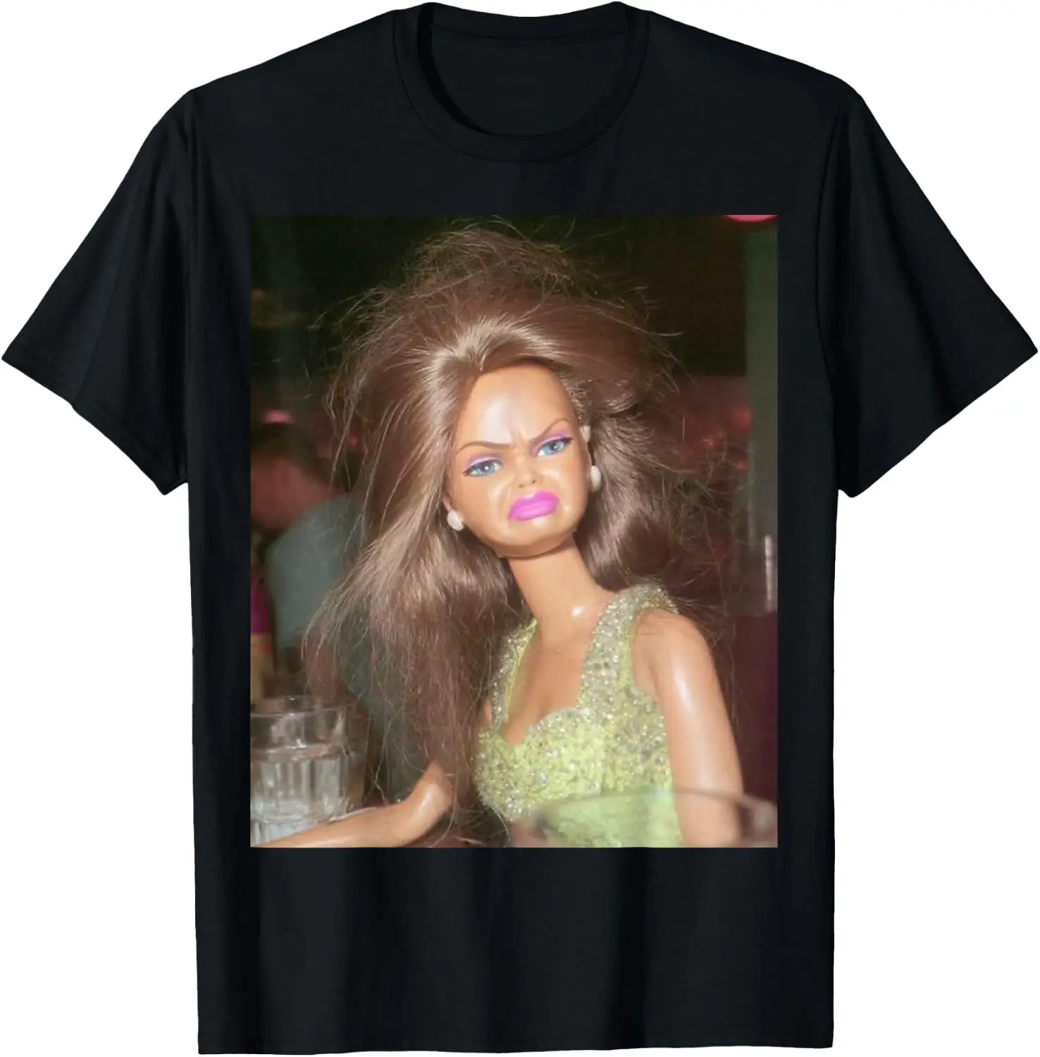 100% Cotton Funny Disgusting Doll face Meme Hilarious Sarcastic Gift Tee T-Shirt Casual Graphic Printed Tee