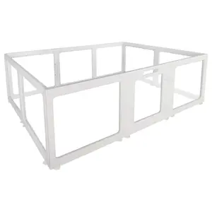 Aobtkel ® Clear Acrylic Dog Playpen Indoor, Transparent Fence for Puppy Rabbit and Cat, Easy Assemble Plastic Playard 10 Panels#Summervibes