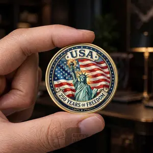US 250th Anniversary Commemorative Coin 1776–2026 – Great Seal Patriotic American History Collector Souvenir Gift