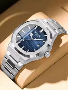 Men's Business Fashion Quartz Watch, Night Glow Analog Dial, Party Wear, Daily Accessory, Trendy Birthday Gift, Stylish Wristwatch, Quartz Movement