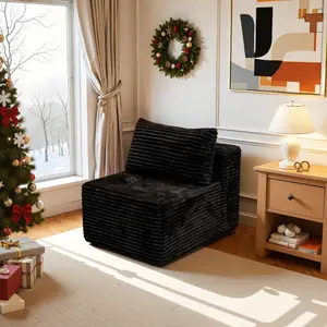 【Memorial Day Gift】NMXVXMN 35.4"x27.6"x23.6"Single Sofa for Modular Sectional Sofa, High Density Memory Foam Couch Boneless Couch for Bedroom Living Room