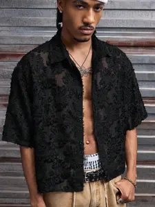 Men’s shirts - Men Cutout Short Sleeve Shirt Loose Fit Button Front Casual Beach Summer Top spring and summer clothes vacation clothes summer men clothes vacation outfit summer outfits male clothes male clothing men’s clothing summer clothes Menswear