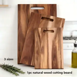 Natural Solid Wood Cutting Board, Antibacterial Anti-Mold Easy Clean Chopping Block, Durable Kitchen Utensil for Food Preparation, Wooden Chopping Board, Wooden Cutting Boards