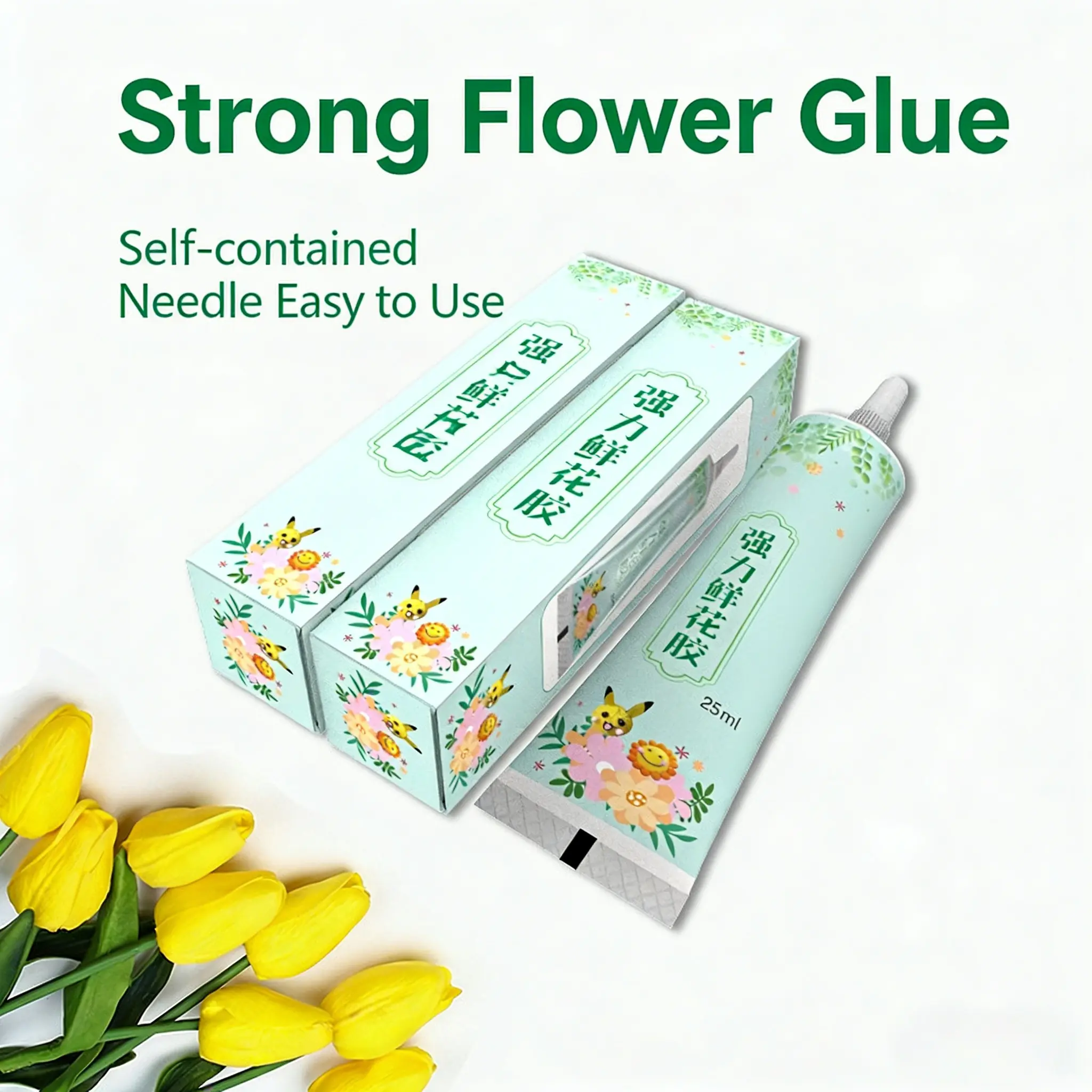 Waterproof Floral Glue 25ML/30ML, Strong Adhesive for Artificial Flowers, Wedding Decoration, Craft Model Glue, Flower Art Supplies