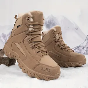 Men's Shoes Daily  for Gentlemen Plus Size Men's Warm Winter Snow Boots - Non-Slip, Lace-Up for Hiking & Outdoor Adventures