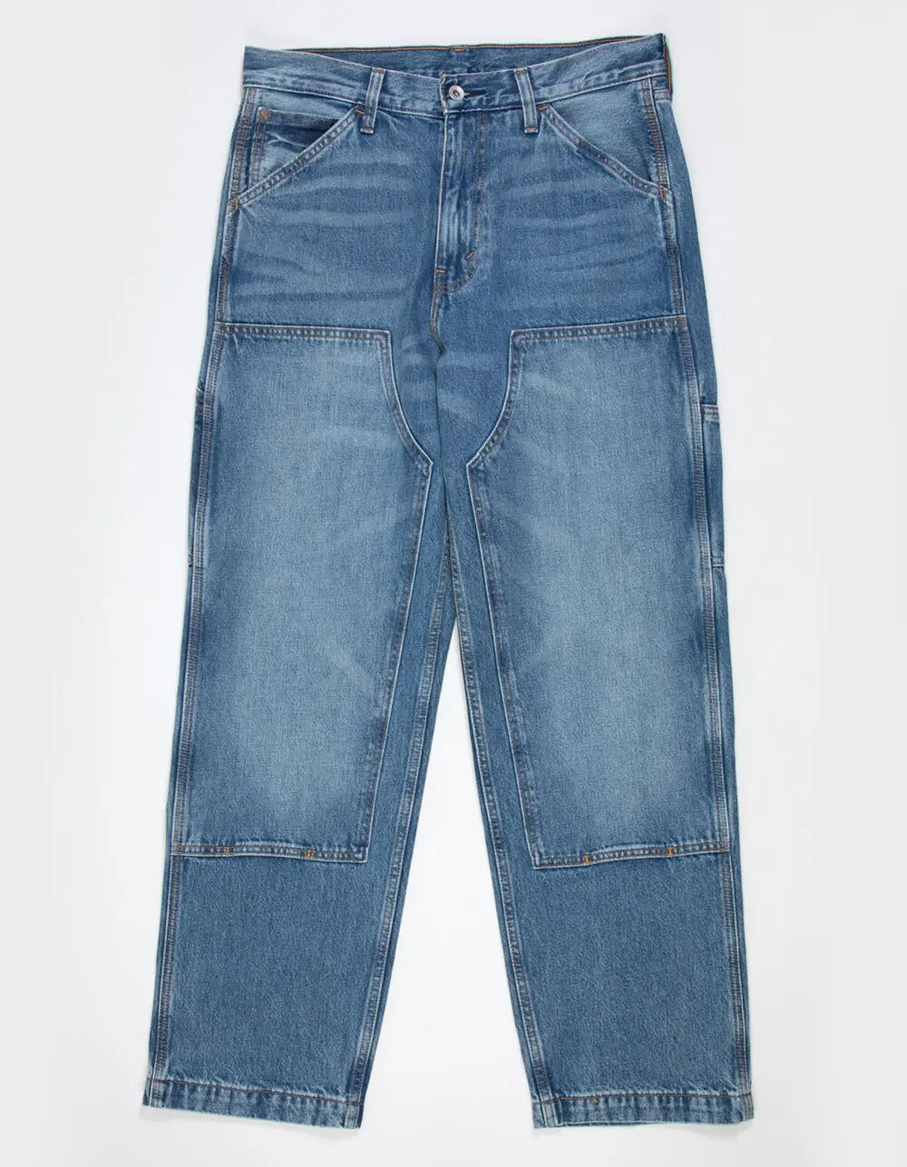 LEVI'S 568 Mens Loose Straight Double-Knee Carpenter Jeans - Detroit Wash