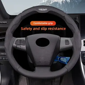 Chrysler Steering Wheel Cover for 300C, Pacifica Phev, Voyager, Sebring, Aspen, 200, Airflow, Pt Cruiser, Town and Country, Crossfire, Concorde