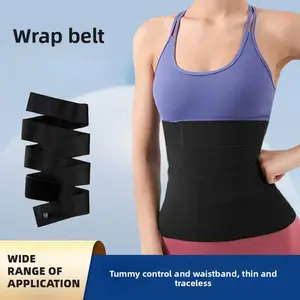Invisible Wrap Waist Trainer Belt for Women Men - Adjustable Tummy Control Waist Band, Thin Traceless Waist Trimmer for Body Shaping, Postpartum Recovery, Fitness, Daily Wear