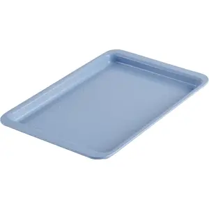 Easy Solutions Nonstick Cookie Pan/Baking Sheet with Drop Zones and Portion Marks, 10 Inch x 15 Inch - Blue