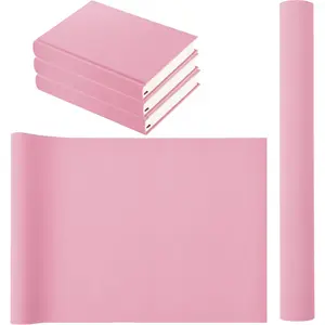 17x55inch Book Cloth, Cloth Surface Paper Backed Book Binding Cloth for Adult DIY Book Album Cover Scrapbooking Craft Supplies, Candy Pink