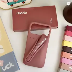 RHODE With Lip Gloss Phone Case – Lightweight Silicone Cover for iPhone 11–17