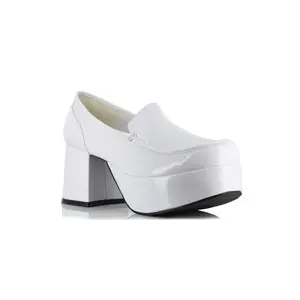Men's White Daddio Pimp Shoes