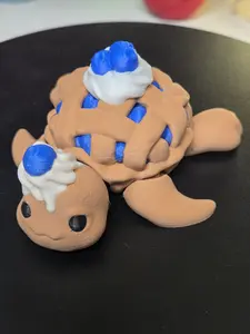 3d printed blueberry pie turtle