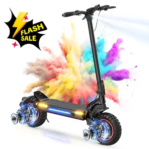 【New In】Electric Scooter, 28/38 MPH Top Speed E Scooter & 40/43/50 Miles Long Range, 10/11/12" Offroad Pneumatic Tire Scooter for Adults with Turn Signals, Double Braking Systems, APP SpringStatements