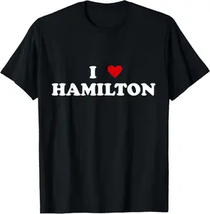 100%cotton I Heart Canada City - I Love Hamilton T-Shirt