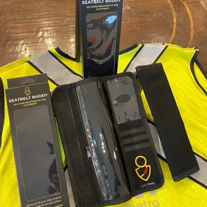 Seatbelt Buddy Black Vehicle organizer No More Glovebox - Car Accessories