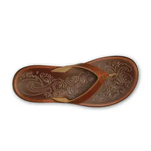 Olukai Paniolo Women's Natural Leather Beach Sandals