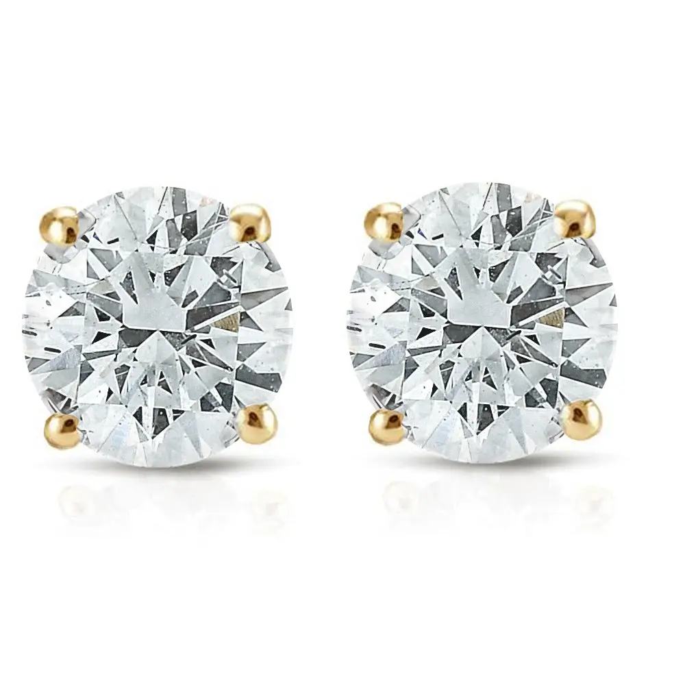 1/2ct Diamond Studs 14K Yellow Gold