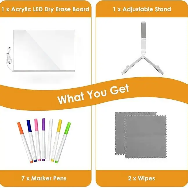 [Plastic Stand Version] 20*20cm + 7 colored pens