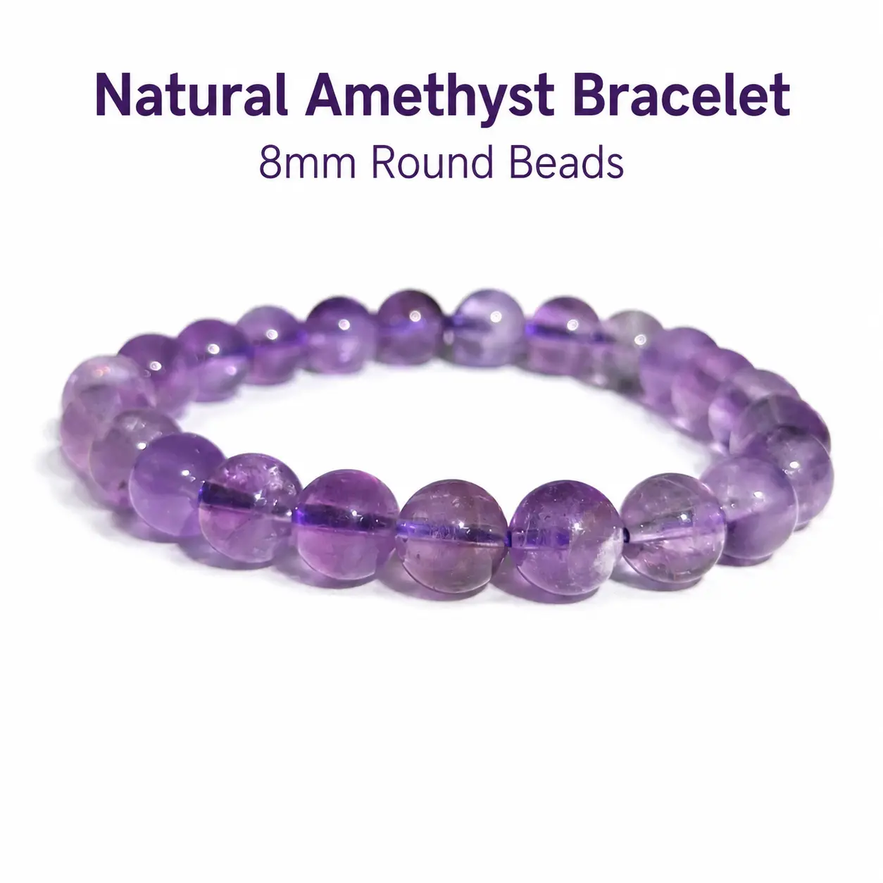 Natural Amethyst Bracelet – Versatile Amethyst Bead Jewelry