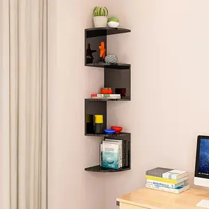 Installation of Wall-Mounted Corner Shelf - Suitable for Living Room, Bedroom, Office/Bathroom, Room Decor - Corner Storage Shelf (Suitable for Books and Sundries)