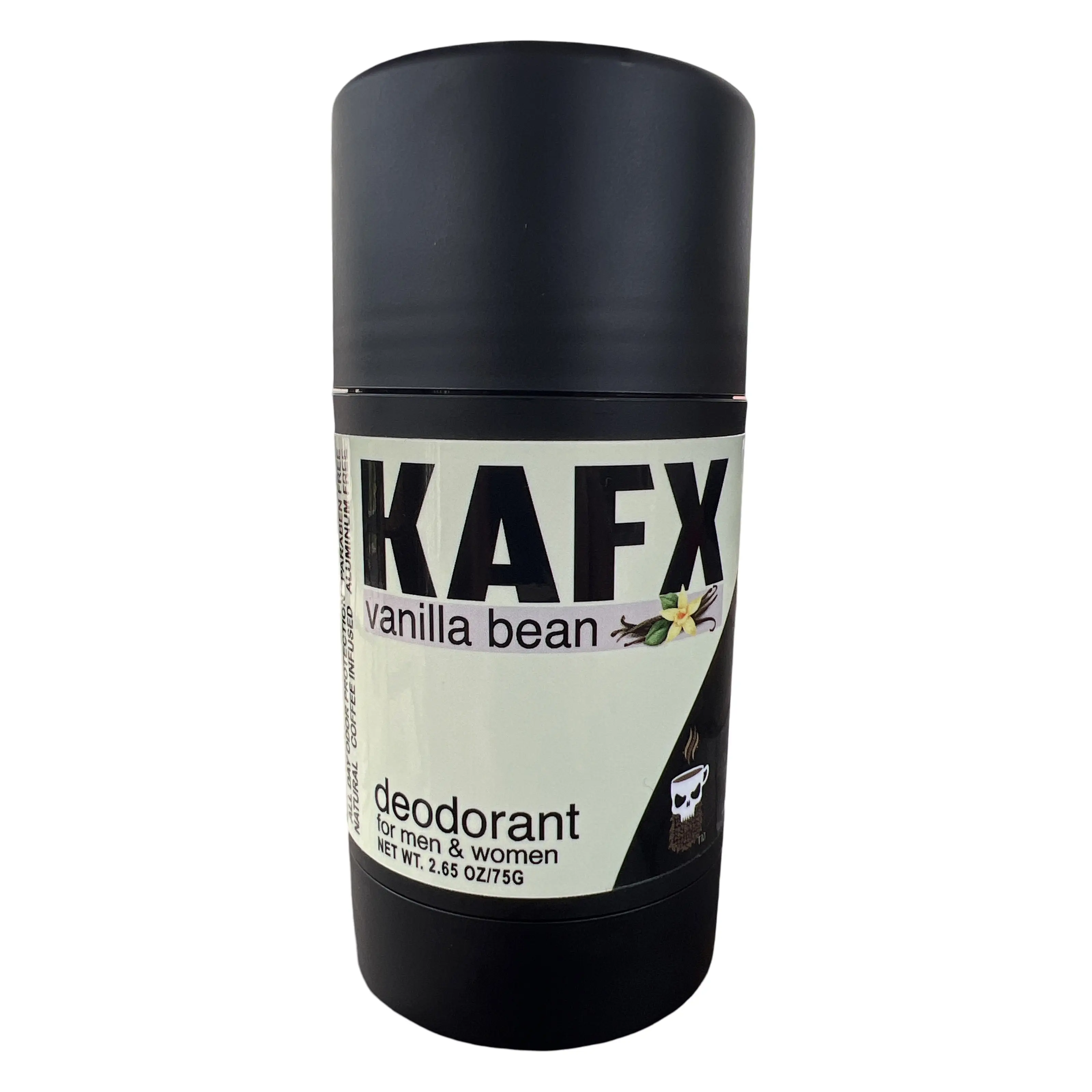 KAFX Vanilla Bean Coffee Infused Natural Deodorant Daily Organic Sensitive