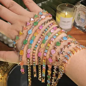 Loveden Rainbow Candy Bracelet For Women Hypoallergenic Charm Jewelry Accessories Birthday Valentines Gift