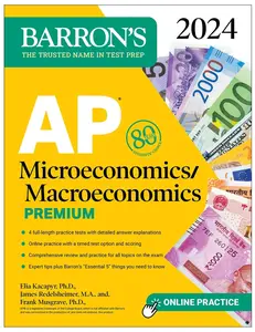 USED-AP Microeconomics/Macroeconomics Premium, 2024: 4 Practice Tests + Comprehensive Review + Online Practice by Musgrave, Frank (Paperback)