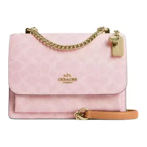 COACH Klare 16 Small Crossbody Bag for Women – Coated Canvas with Gold-Tone Hardware in Pink
