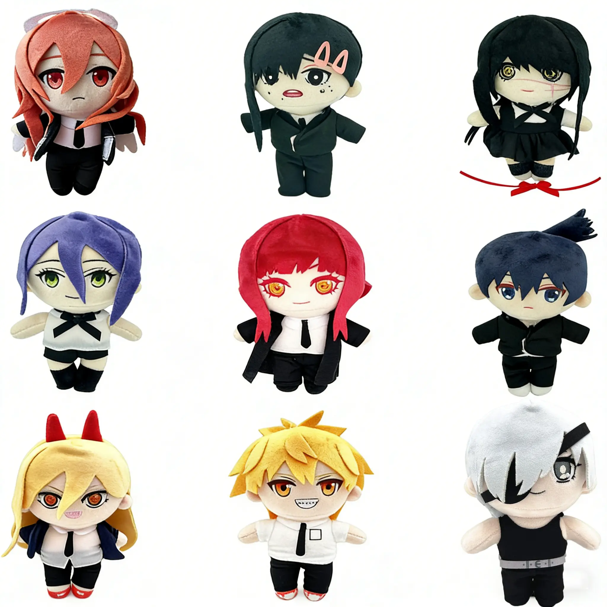 Chainsaw Man Fashion Accessories Plush Collection – Denji Pochita Power Aki Hayakawa Makima Asa Mitaka Quanxi Kobeni Angel Devil  Soft Plush Dolls Cotton Anime Gift